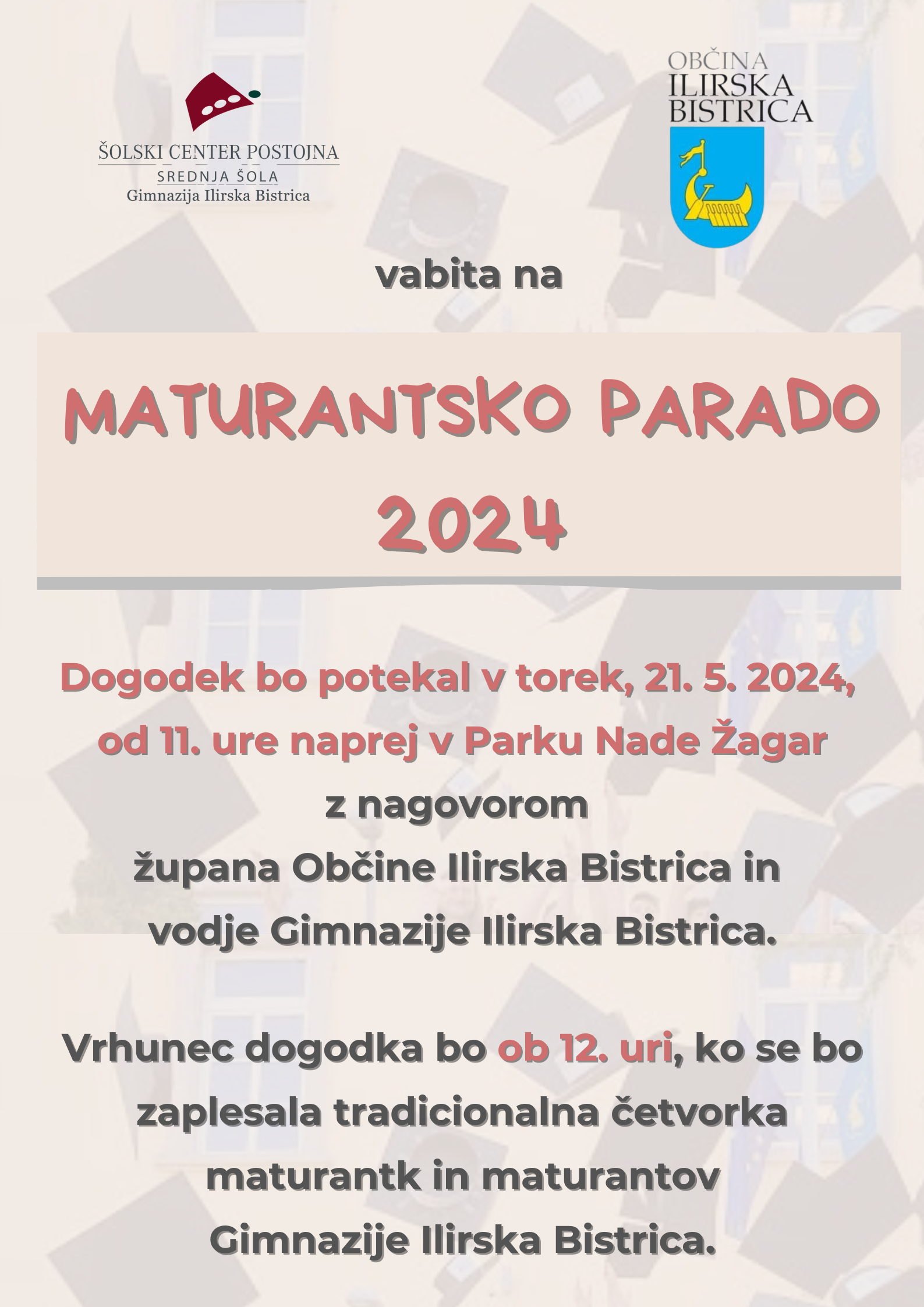 Vabilo na maturantsko parado